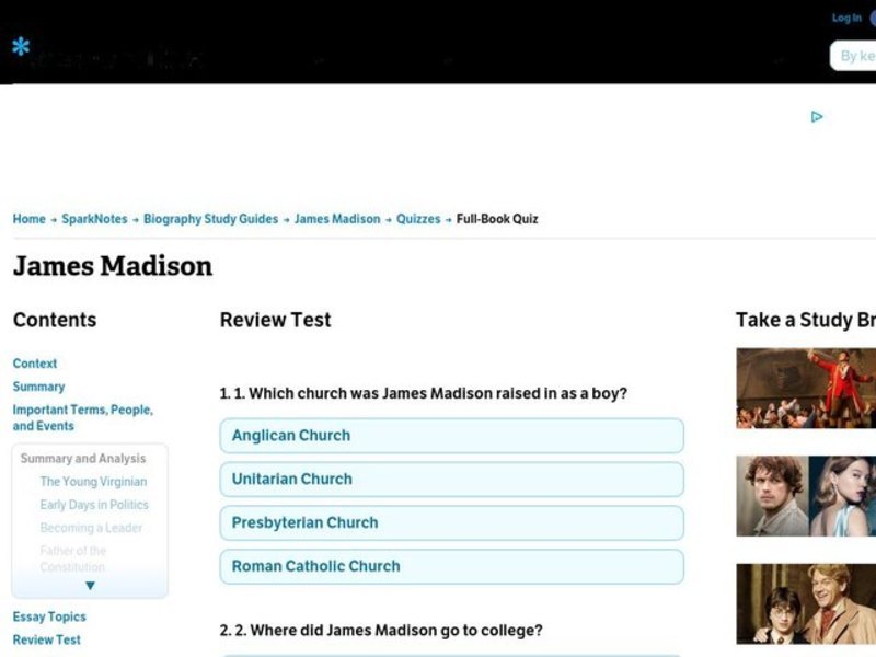 James Madison Interactive