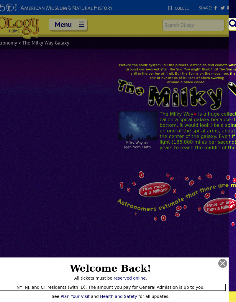 The Milky Way Galaxy Interactive