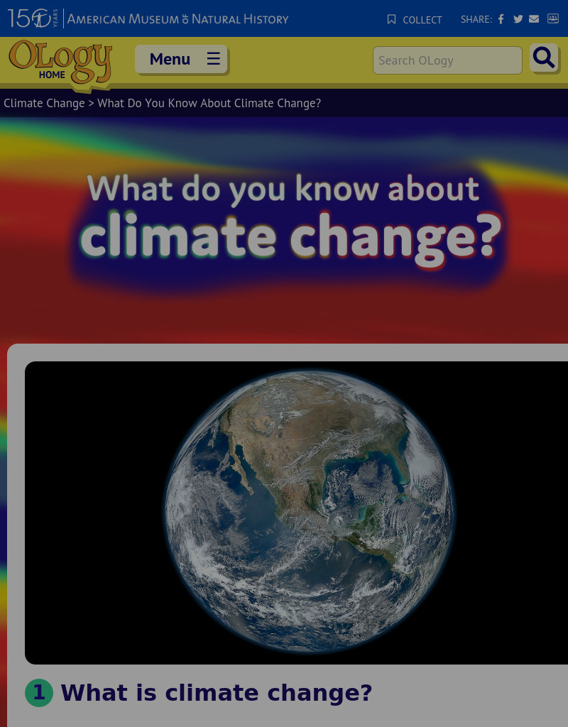 What do you Know About Climate Change? Interactive