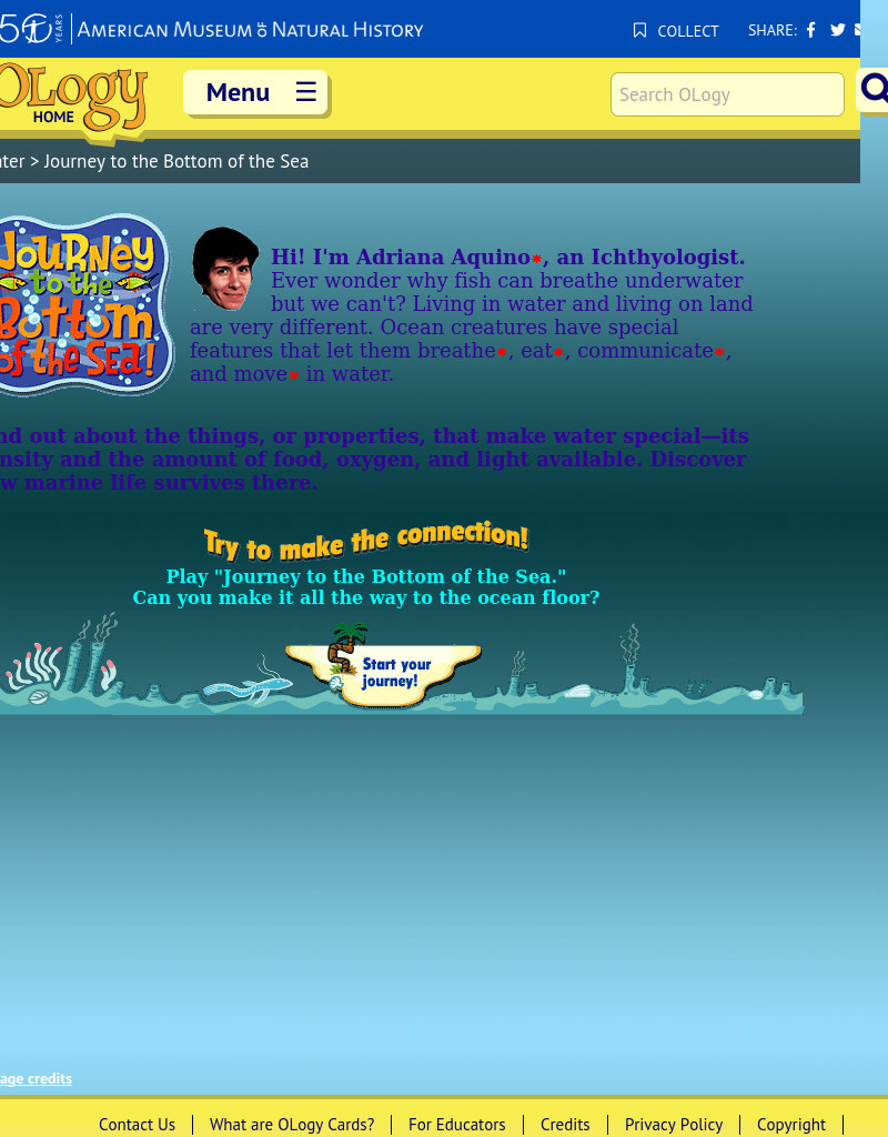 Journey to the Bottom of the Sea Interactive