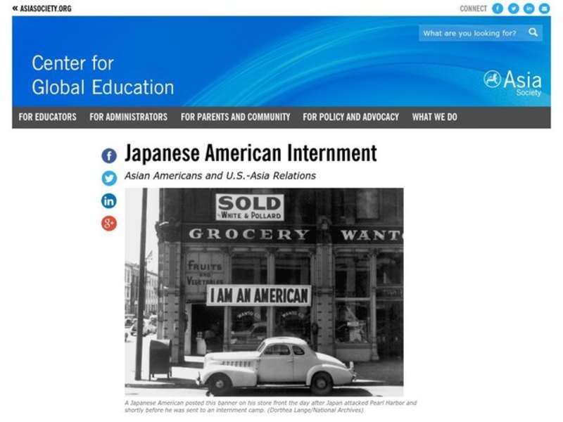 Japanese American Internment Lesson Plan