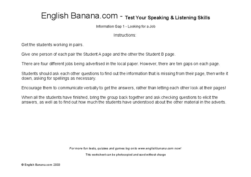 Job Advertisements Activity