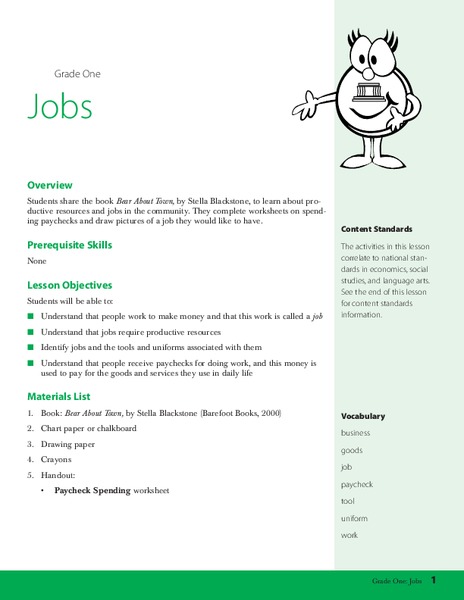 Jobs Lesson Plan