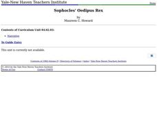 Sophocles' Oedipus Rex Lesson Plan