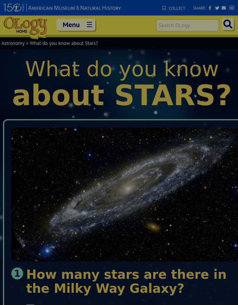 What Do You Know About Stars? Interactive