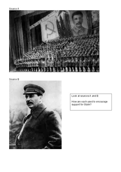 Joseph Stalin Worksheet
