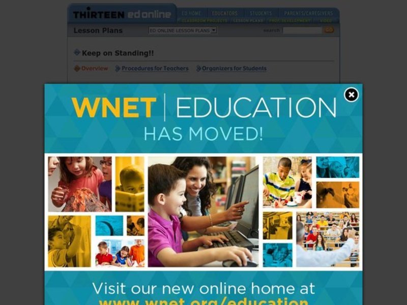 Keep on Standing!! Lesson Plan