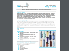 Keep it Cool Lesson Plan
