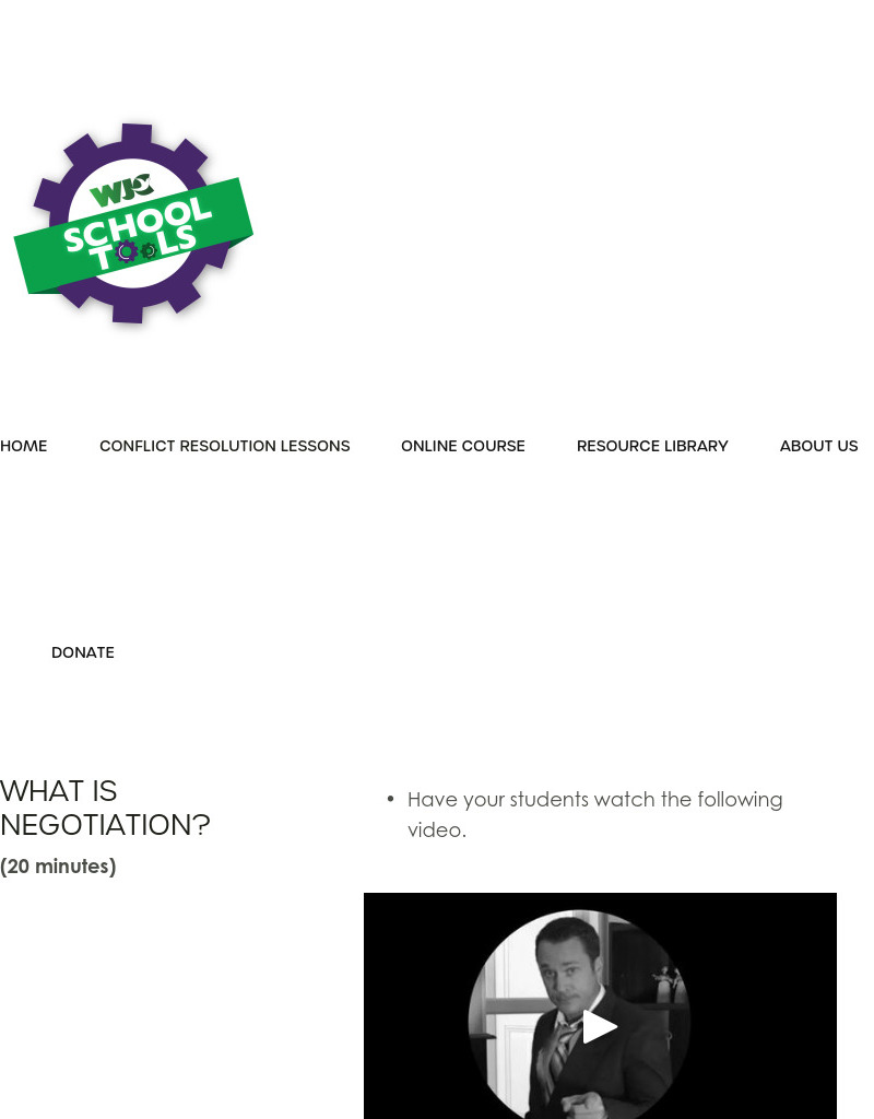 Negotiation Lesson Plan