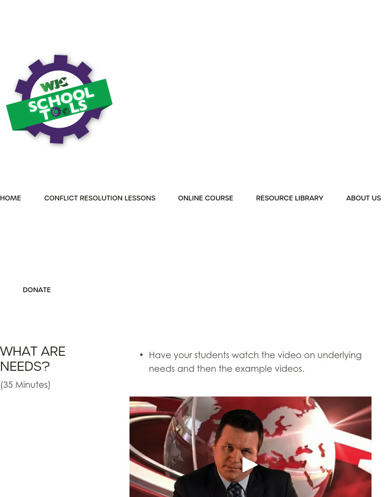 Underlying Needs Lesson Plan