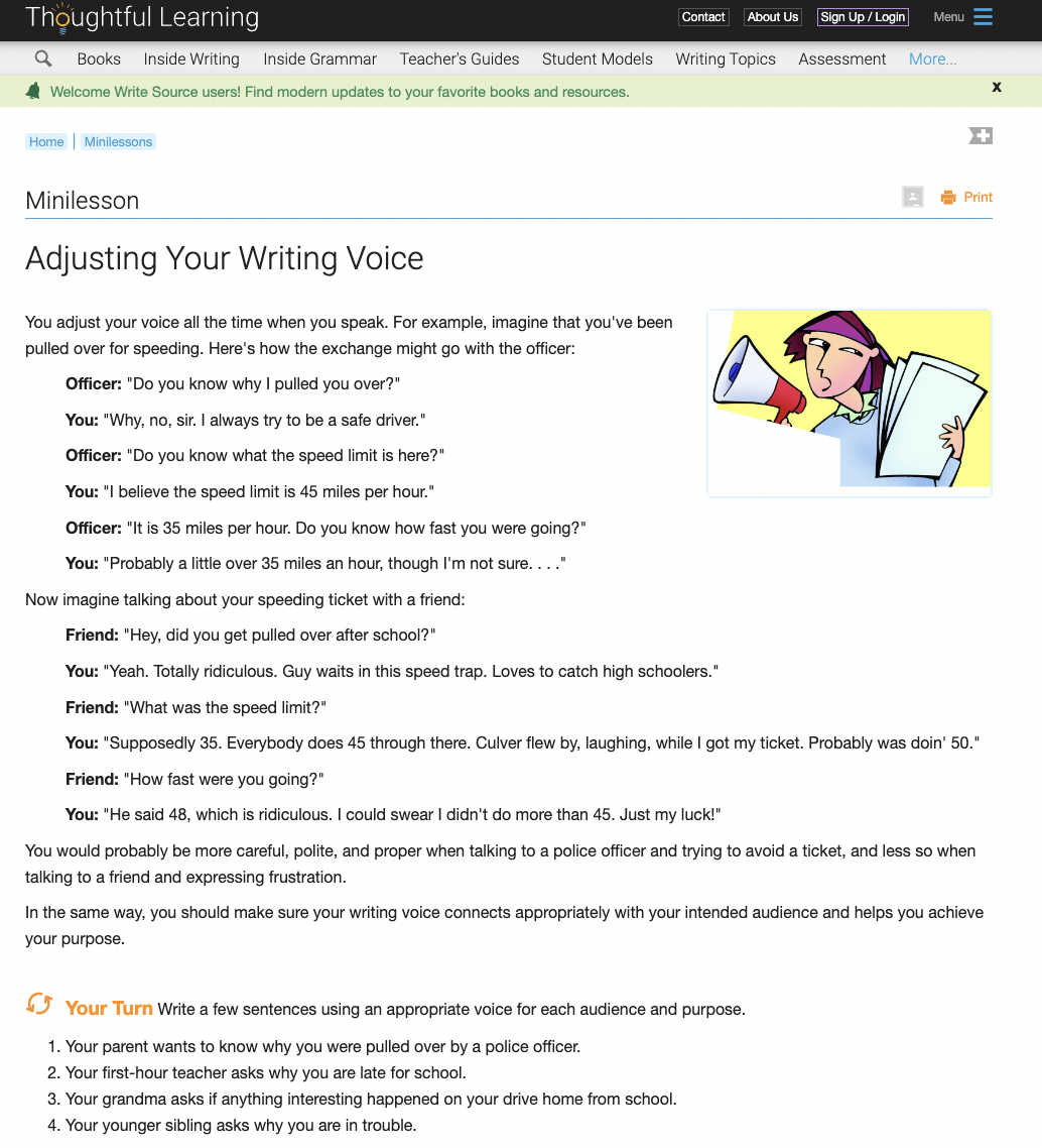 Adjusting Your Writing Voice Writing