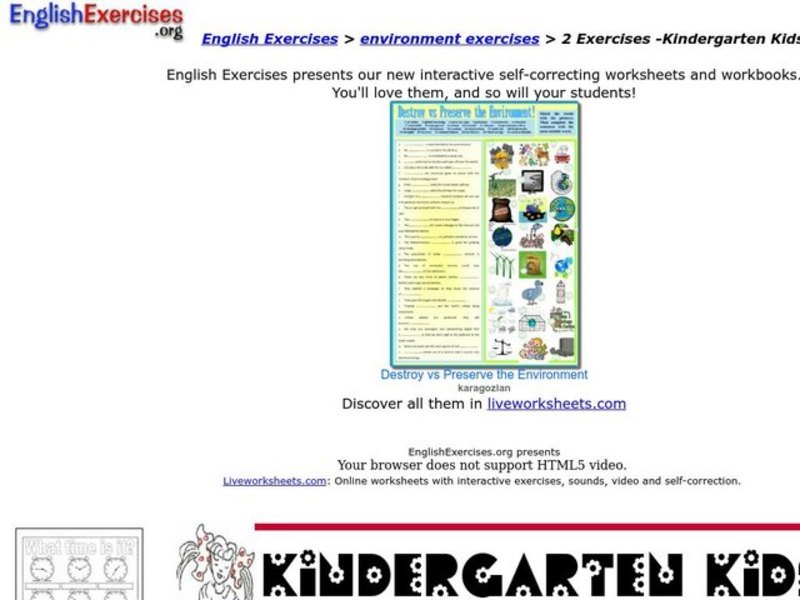Kindergarten Kids Interactive