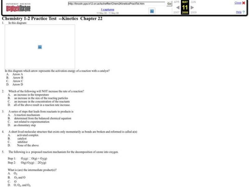 Kinetics Lesson Plan