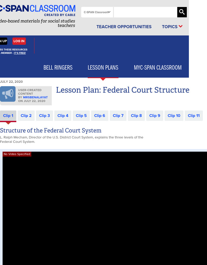 Federal Court Structure Instructional Video