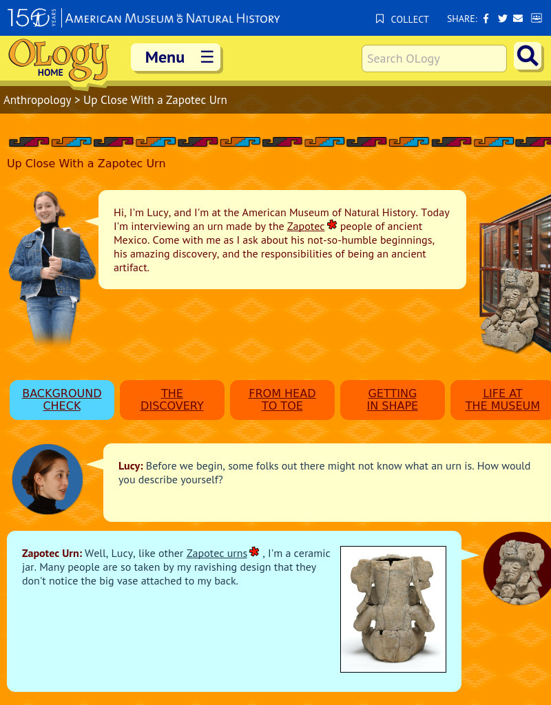 Up Close With a Zapotec Urn Website