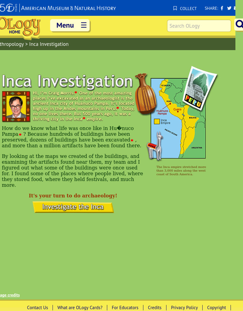 Inca Investigation Interactive