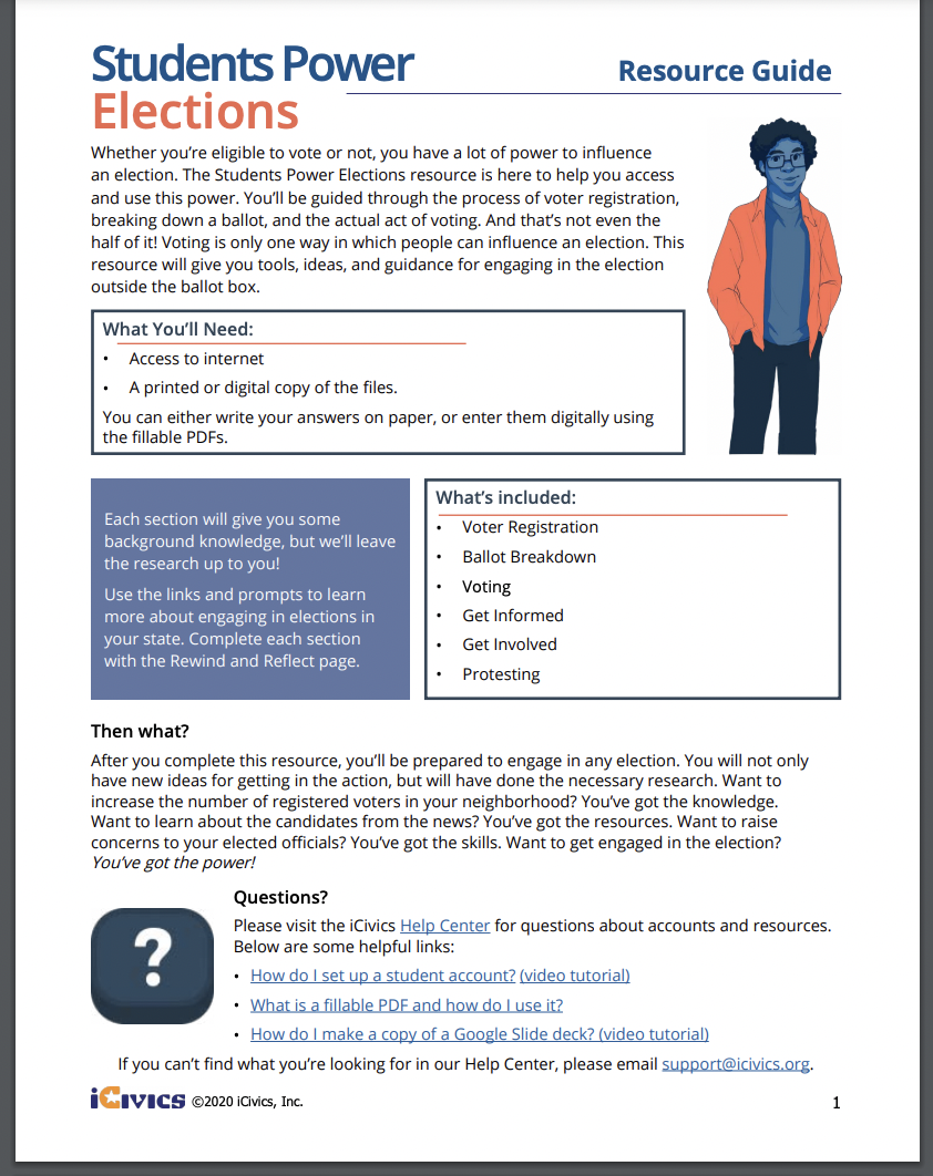 Students Power Elections Activity