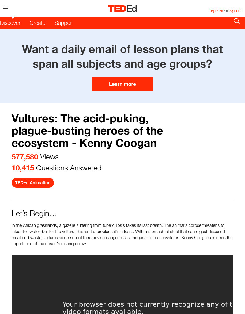 Vultures: The Acid-Puking, Plague-Busting Heroes of the Ecosystem Instructional Video