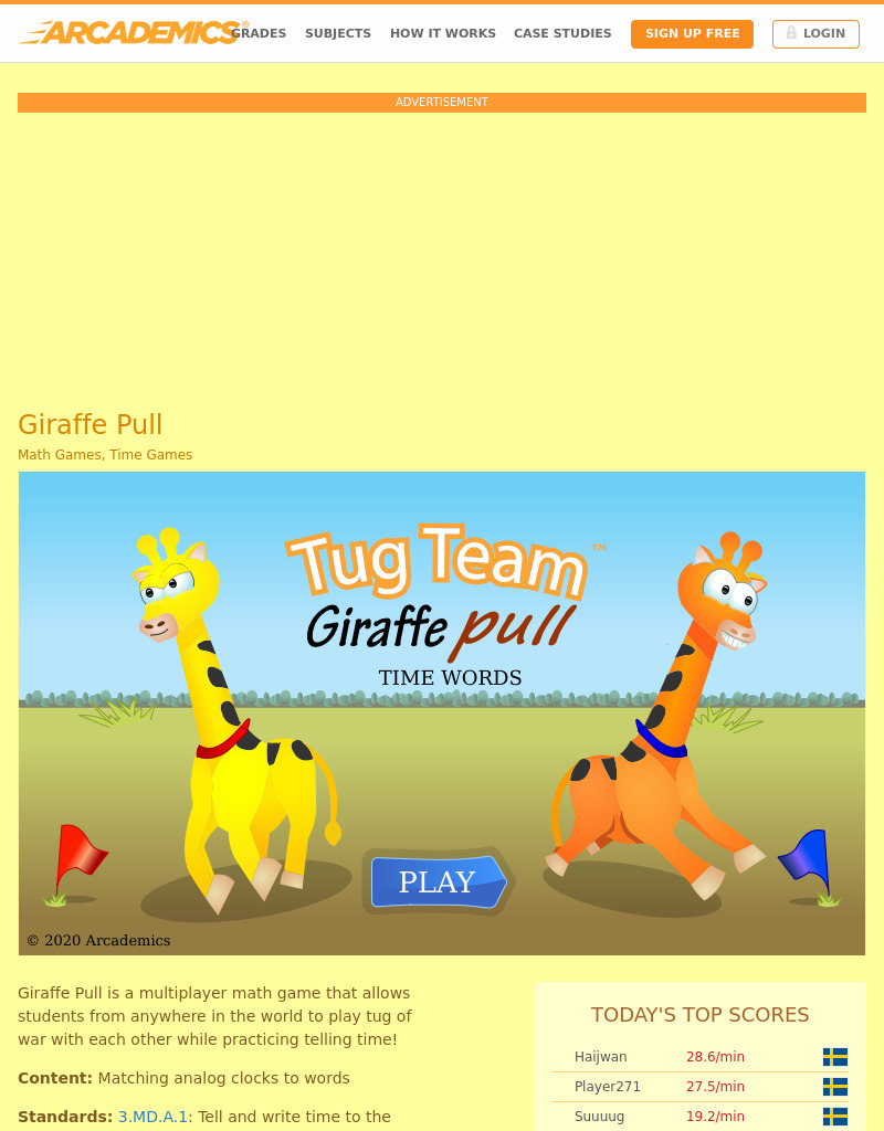 Giraffe Pull Interactive