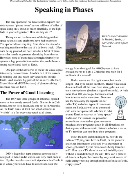 Speaking in Phases Activity