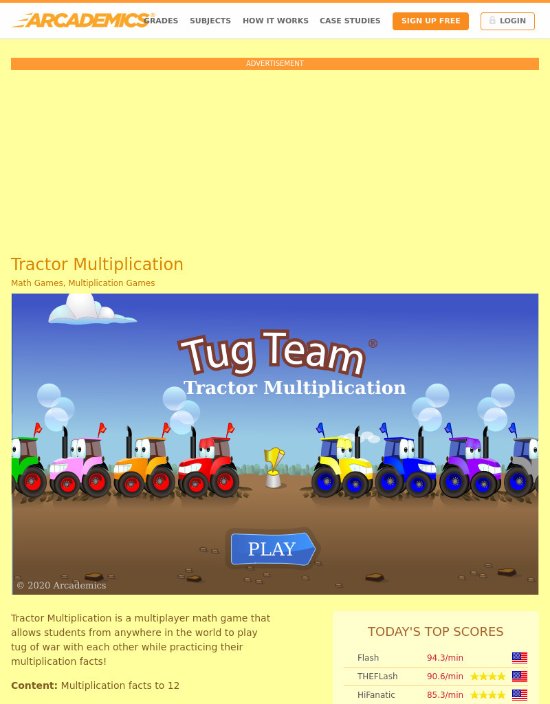 Tractor Multiplication Interactive