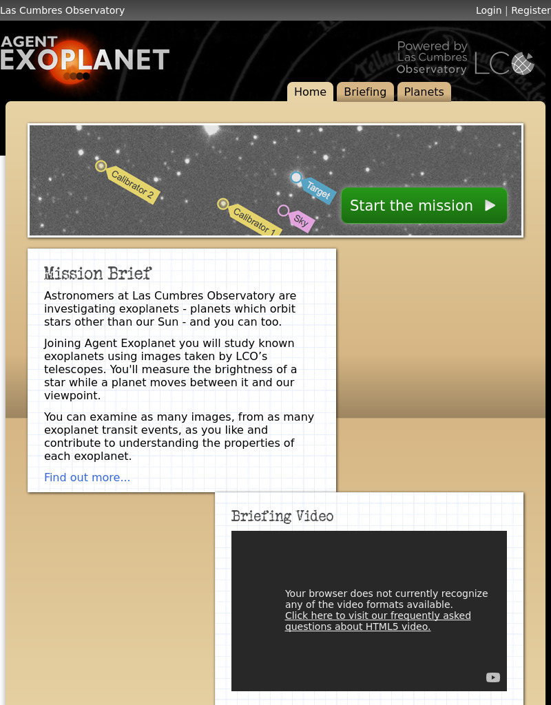 Agent Exoplanet Interactive