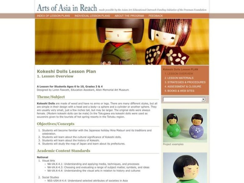Kokeshi Dolls Lesson Plan