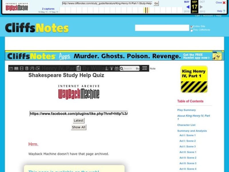 King Henry IV, Part 1 by William Shakespeare Interactive