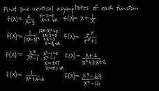 How to Find Vertical Asymptotes!! Instructional Video