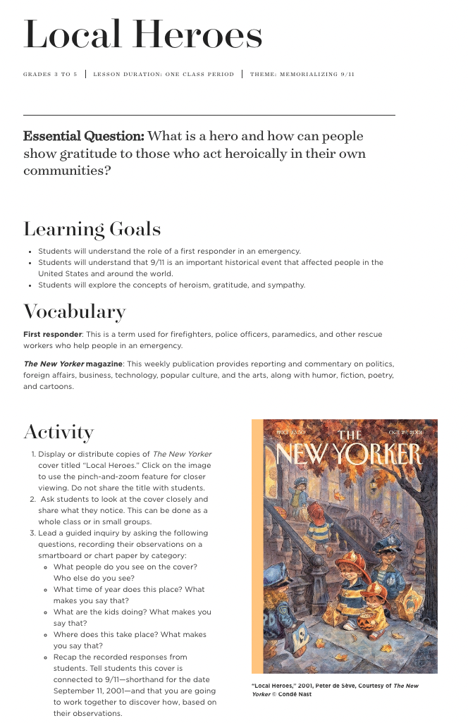 Local Heroes Activity