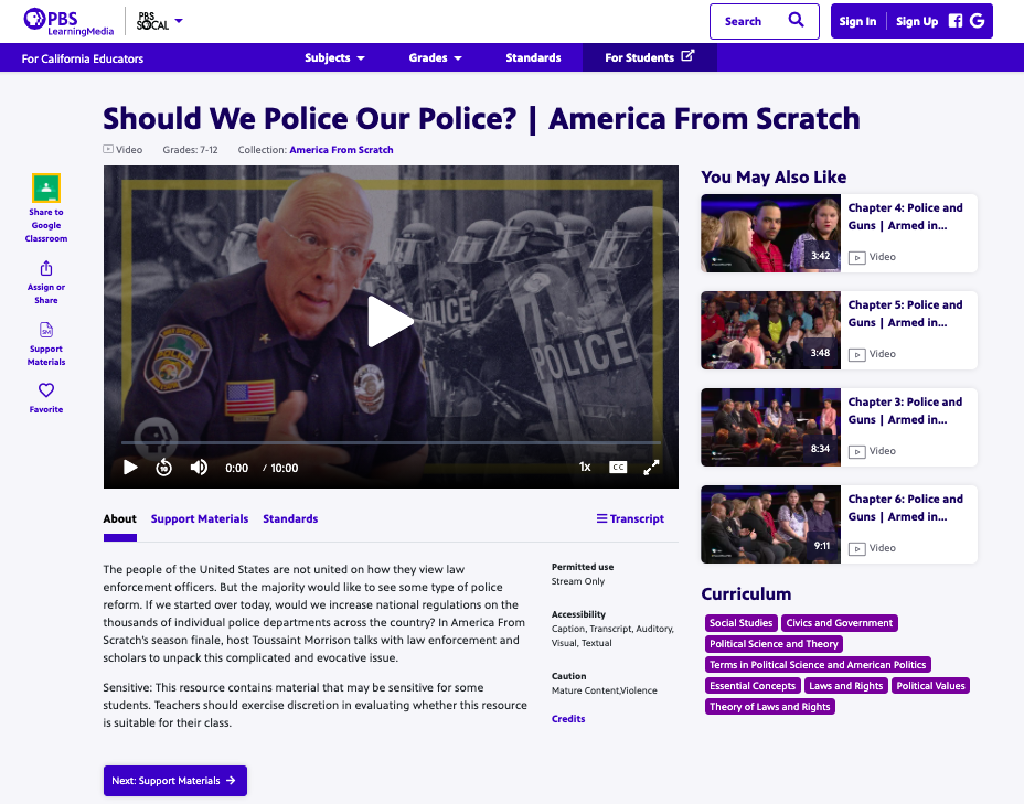 Should We Police Our Police? | America From Scratch Instructional Video