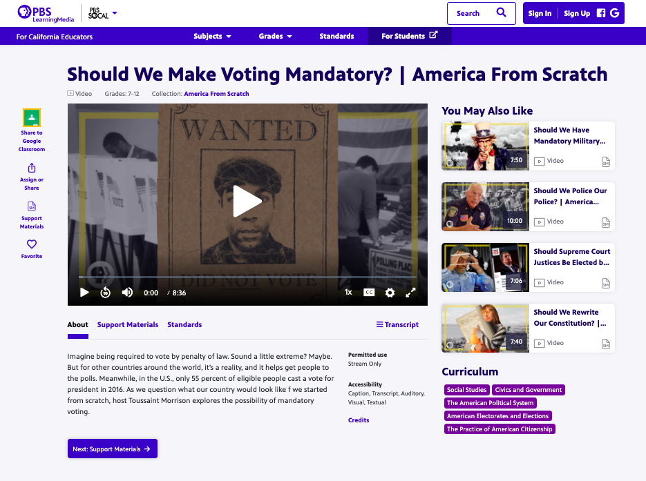 Should We Make Voting Mandatory? | America From Scratch Instructional Video