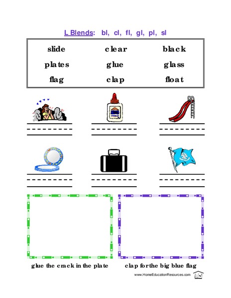 L Blends Lesson Plan