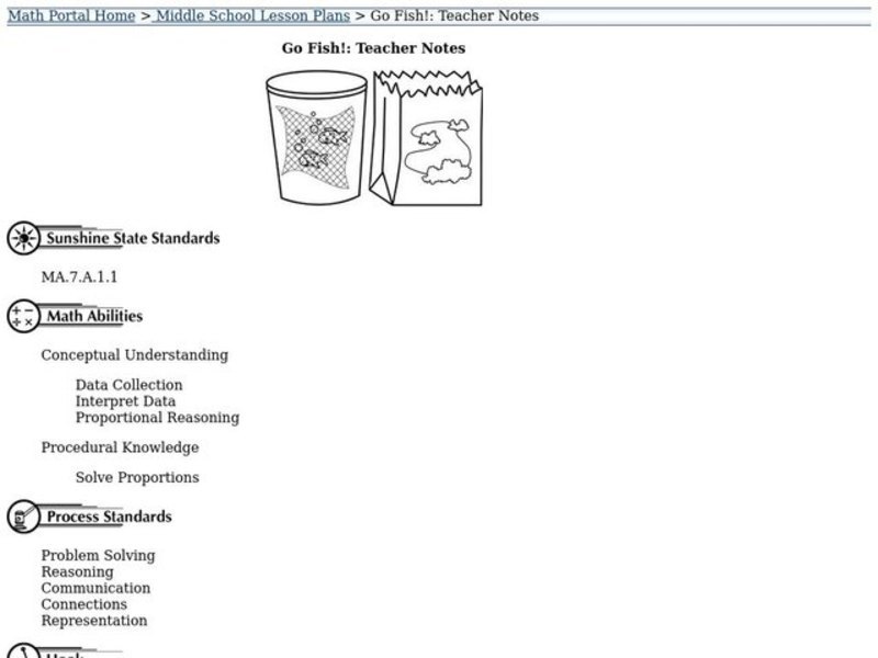 Go Fish: Lesson Plan