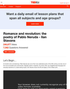 Romance and Revolution: The Poetry of Pablo Neruda Instructional Video