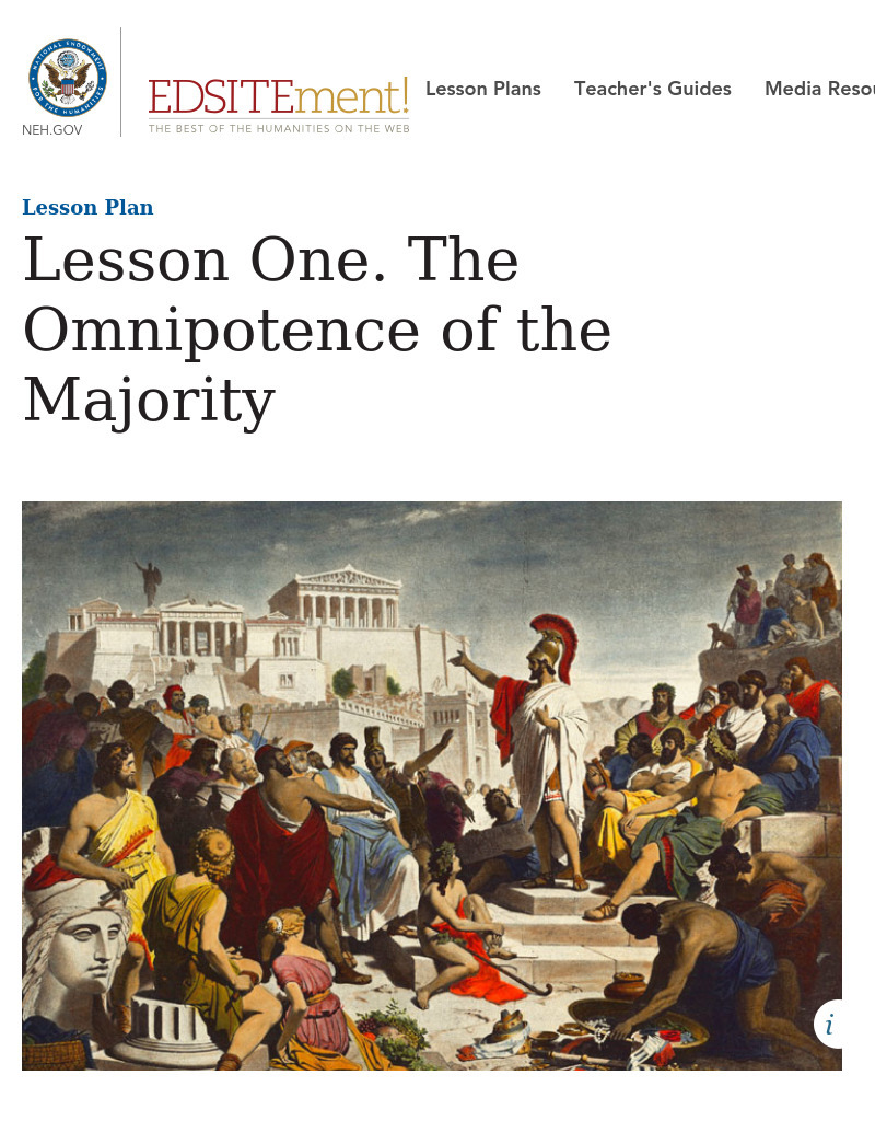 The Omnipotence of the Majority Lesson Plan