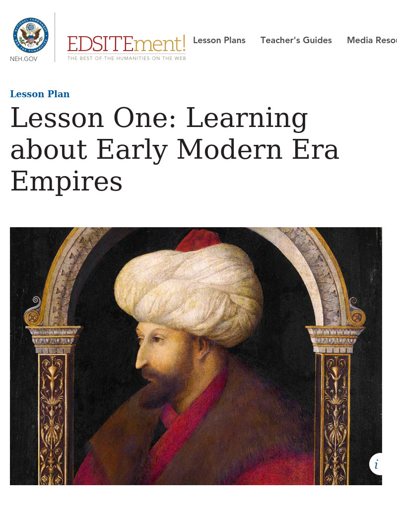 Learning about Early Modern Era Empires Lesson Plan