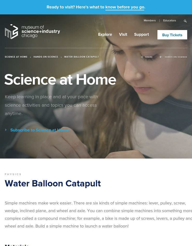 Water Balloon Catapult Activity
