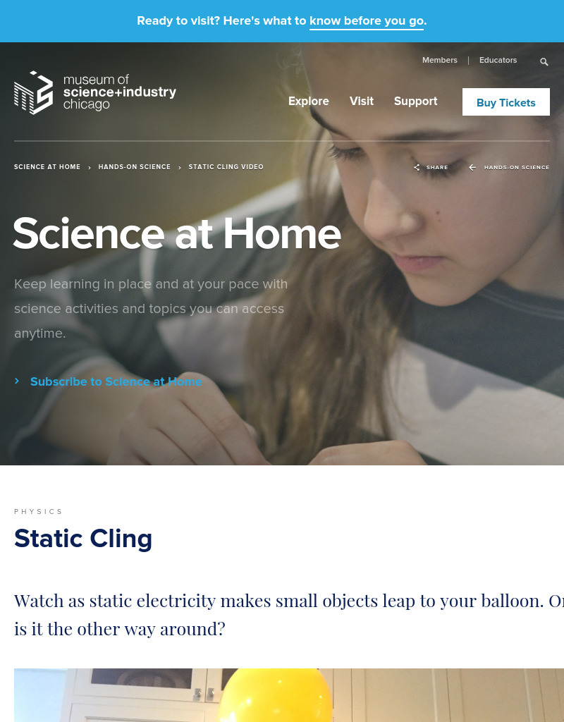 Static Cling Activity