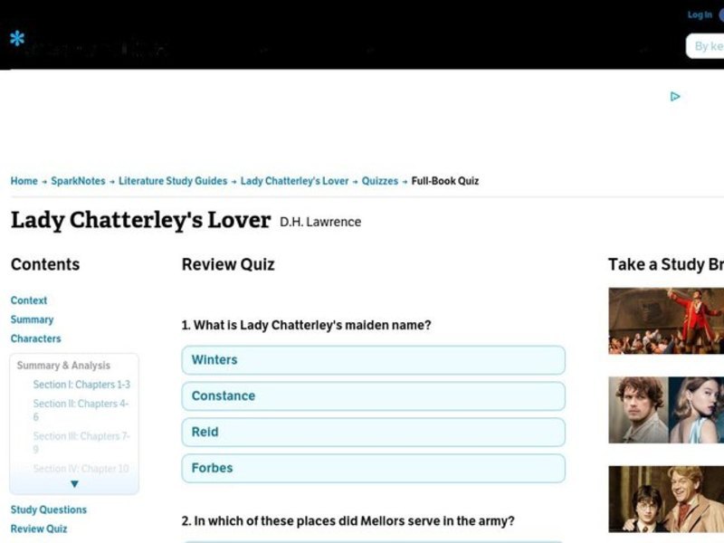 Lady Chatterley's Lover Interactive