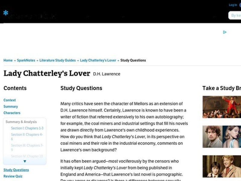 Lady Chatterley's Lover Interactive