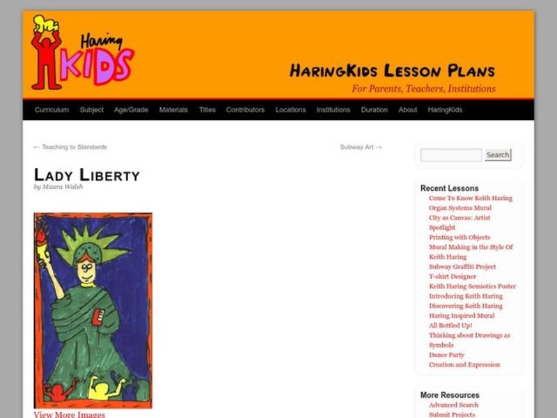 Lady Liberty Lesson Plan