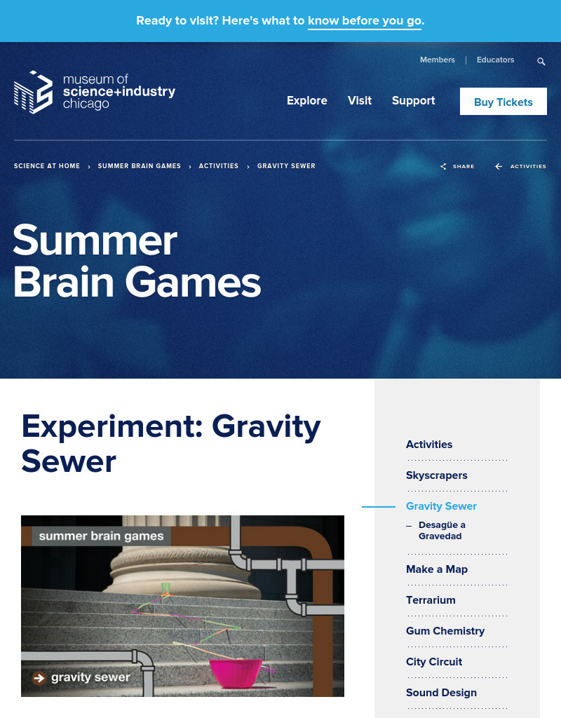 Gravity Sewer Activity