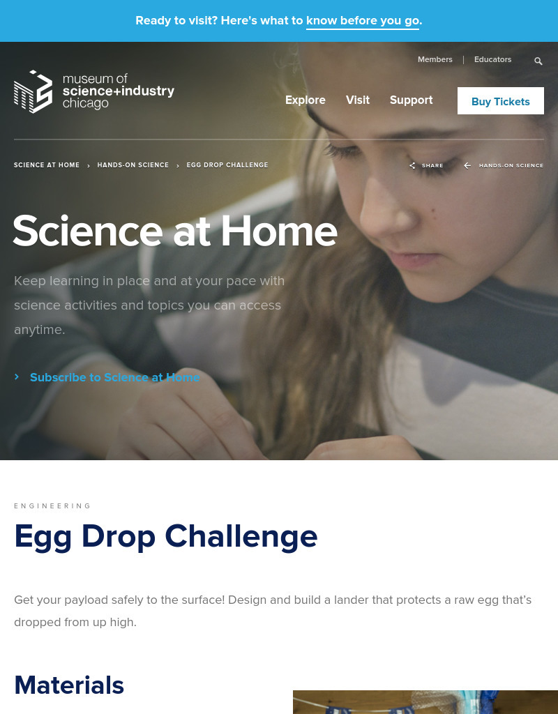 Egg Drop Challenge Activity