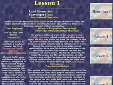 Land Formations Worksheet