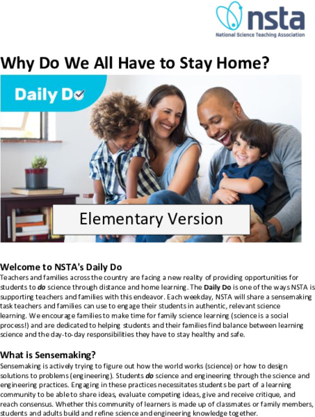 Why Do We All Have to Stay Home? Lesson Plan