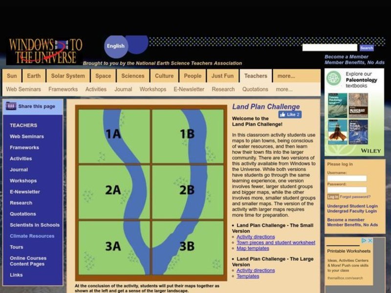 Land Plan Challenge Lesson Plan