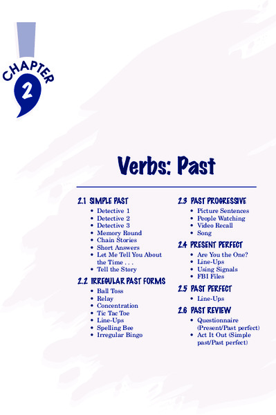 Verbs: Past Activity