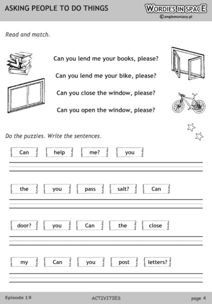 Read and Match Worksheet
