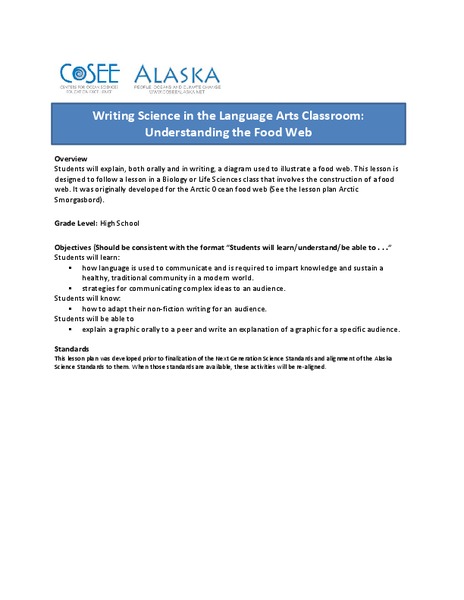 Understanding the Food Web Lesson Plan